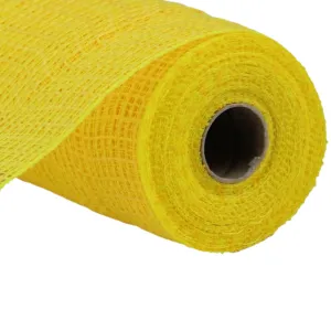 10.5" Yellow Faux Jute Check Mesh RY831329