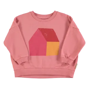 AW24.FLP2402C- Pink w/ multicolor house print