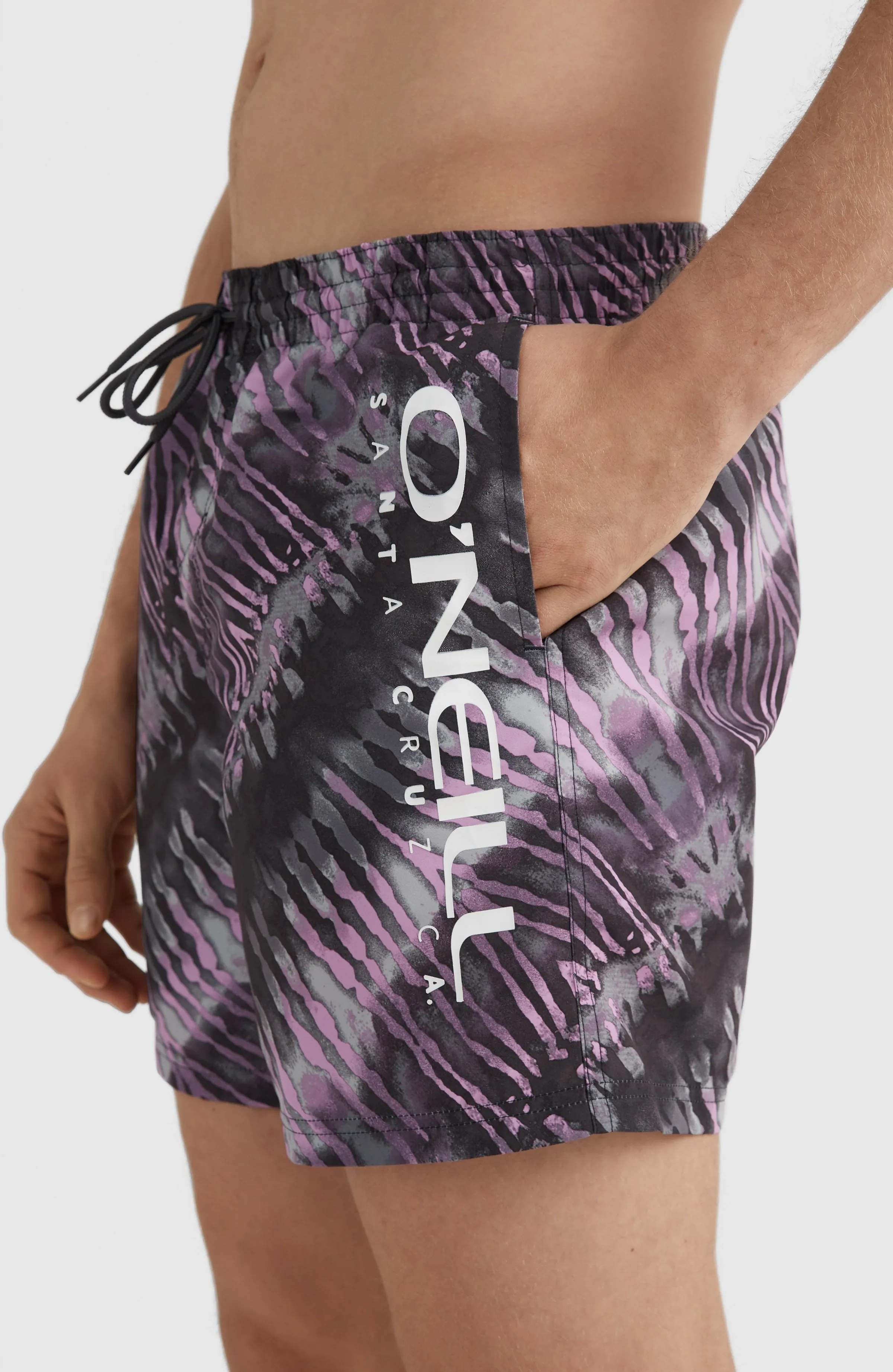 Cali Melting 16'' Swim Shorts | Grey Tie Dye