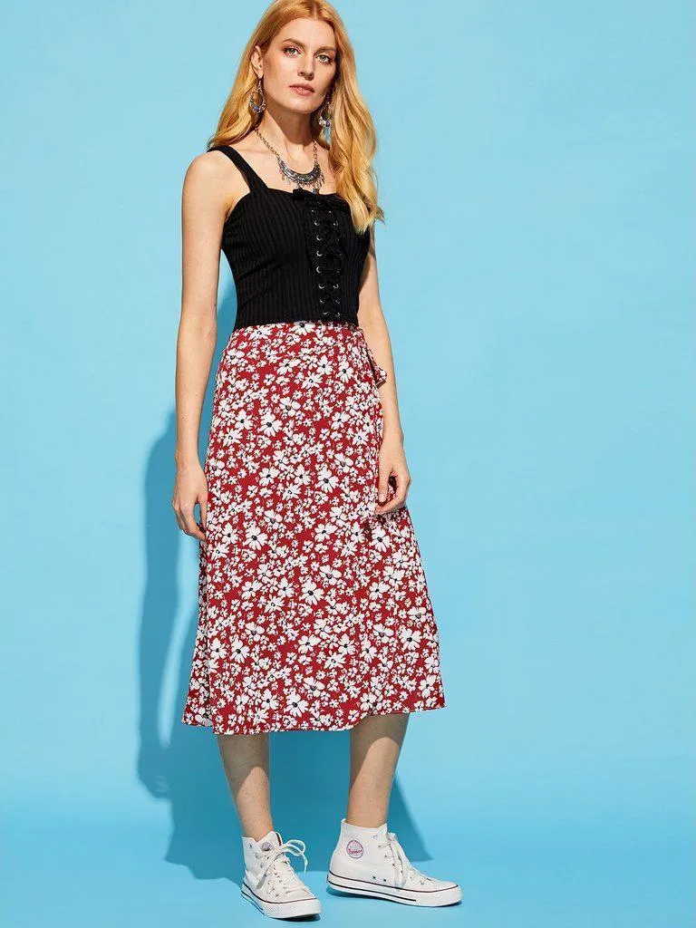 Calico Print Skirt