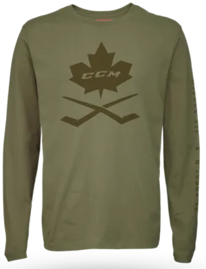 CCM Nostalgia Leaf Long Sleeve Tee Adult