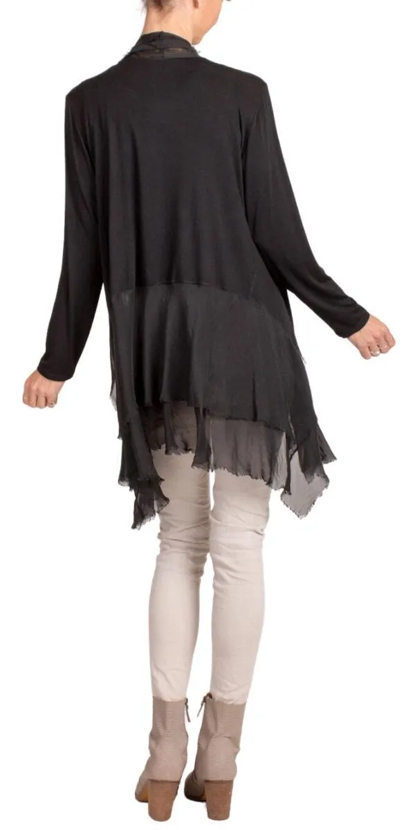 Cruda Silk Cardigan