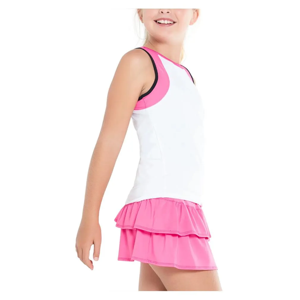 Girl's Preppy Open Back Tennis Tank Taffy