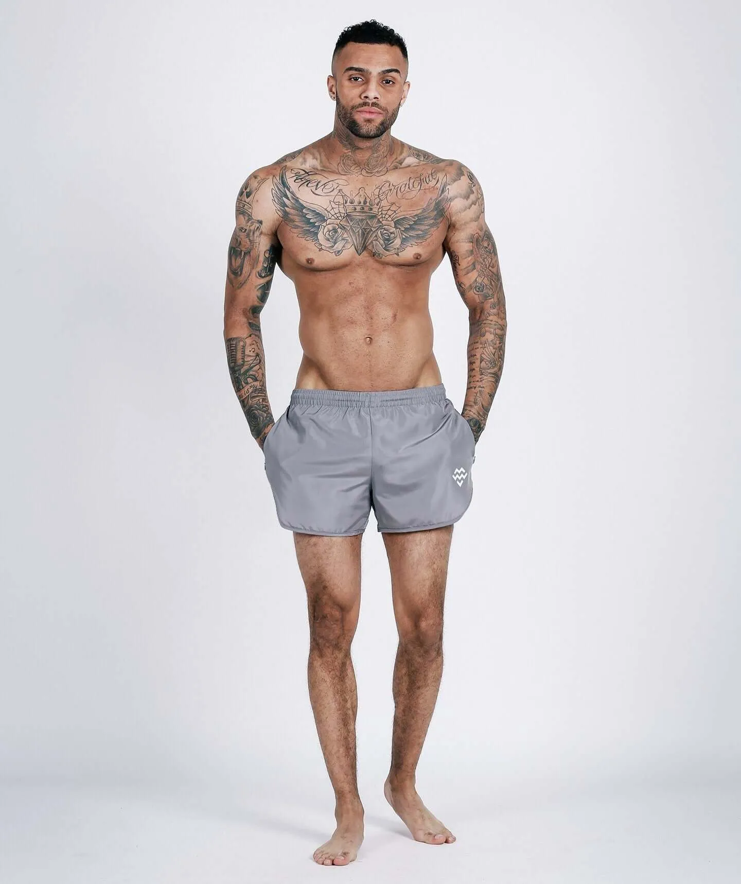 Hybrid Gym/Swim Shorts (Grey)