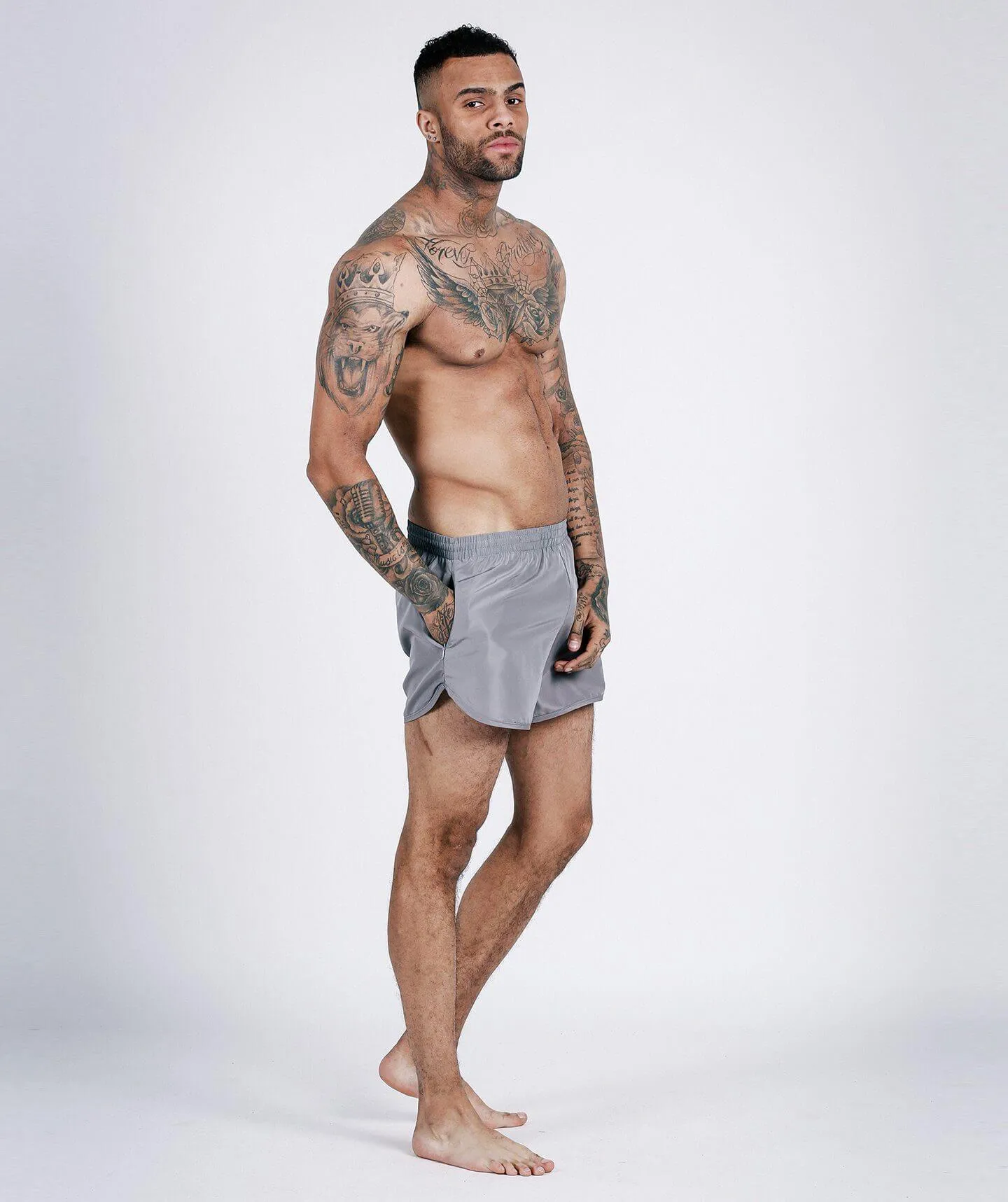 Hybrid Gym/Swim Shorts (Grey)