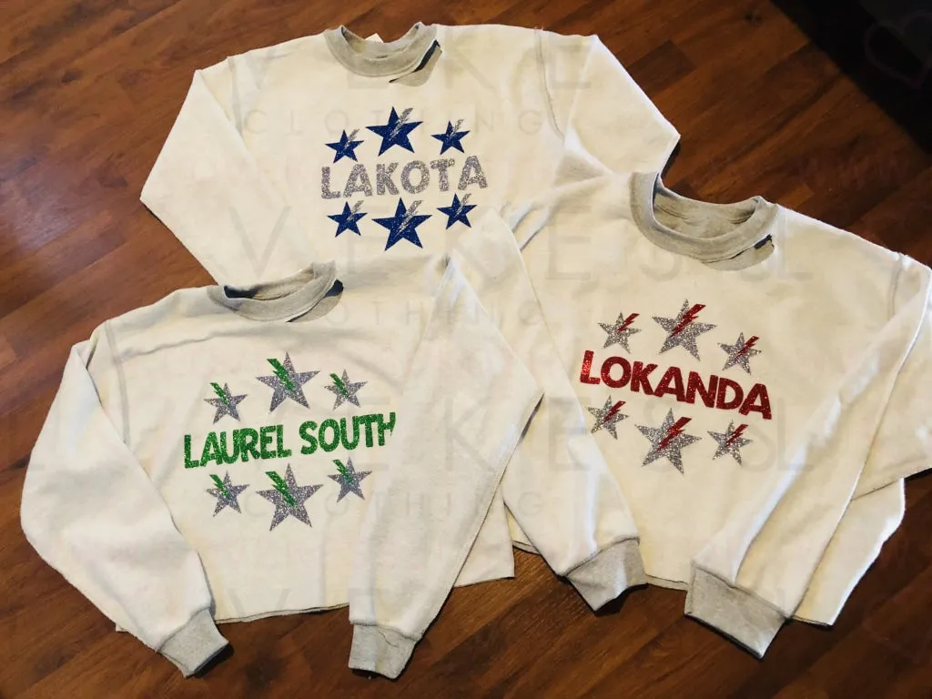 Inside-out Starbolt Camp Crop sweatshirt