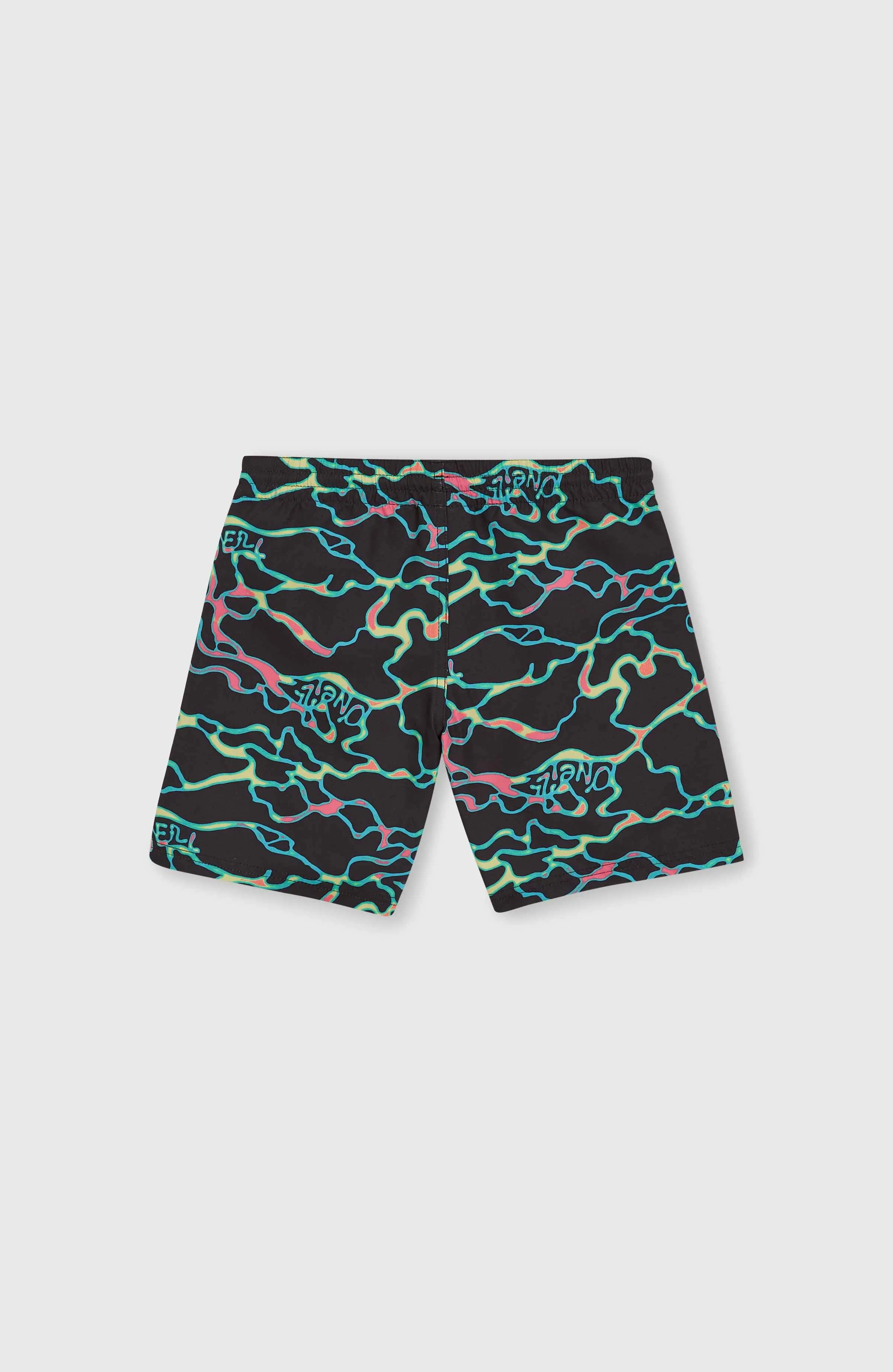 Jack O'Neill Cali Crazy 14" Swim Shorts | Black Ocean View