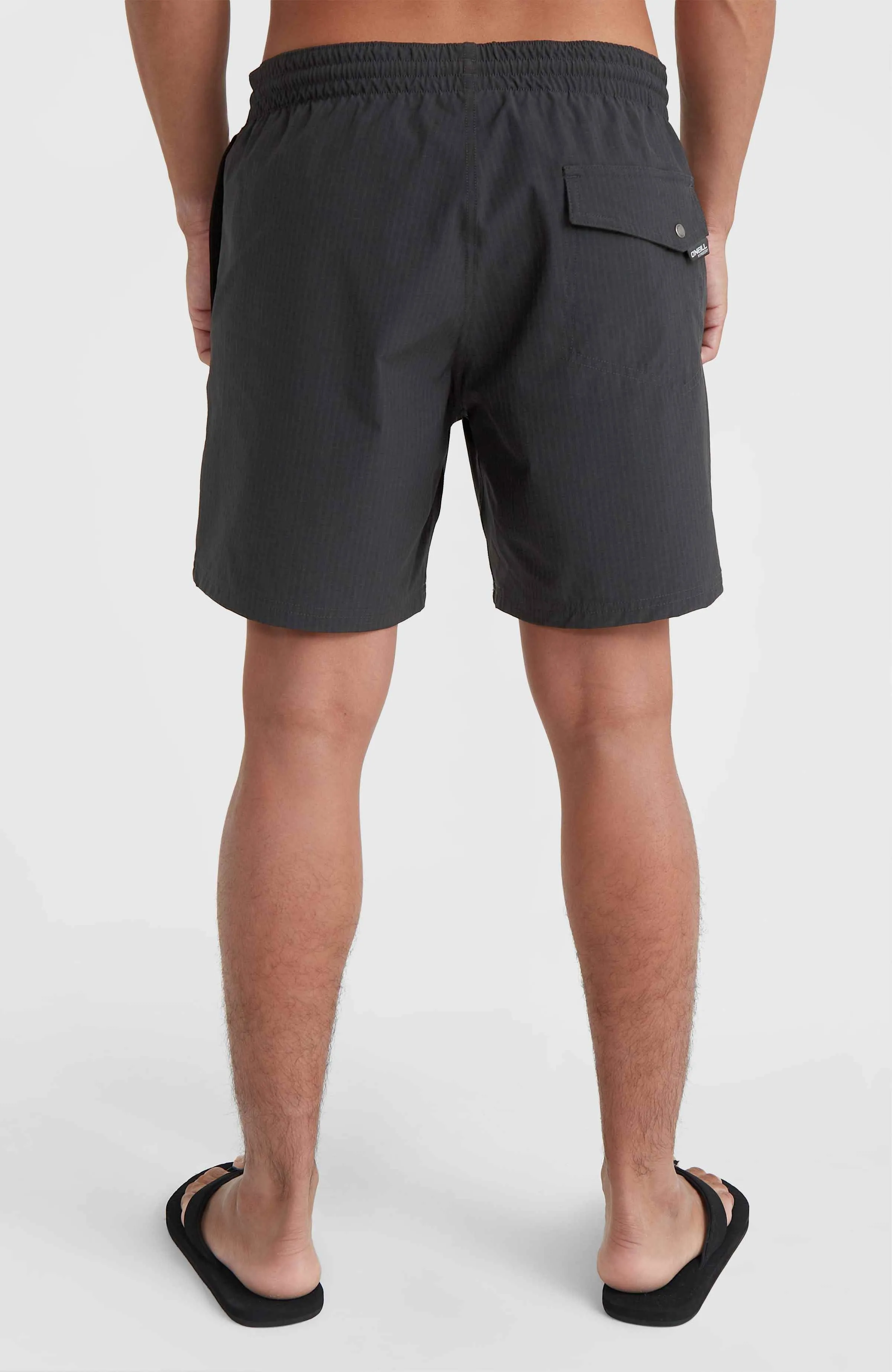 Jack O'Neill Cali First 15" Swim Shorts | Black First Name Stripe