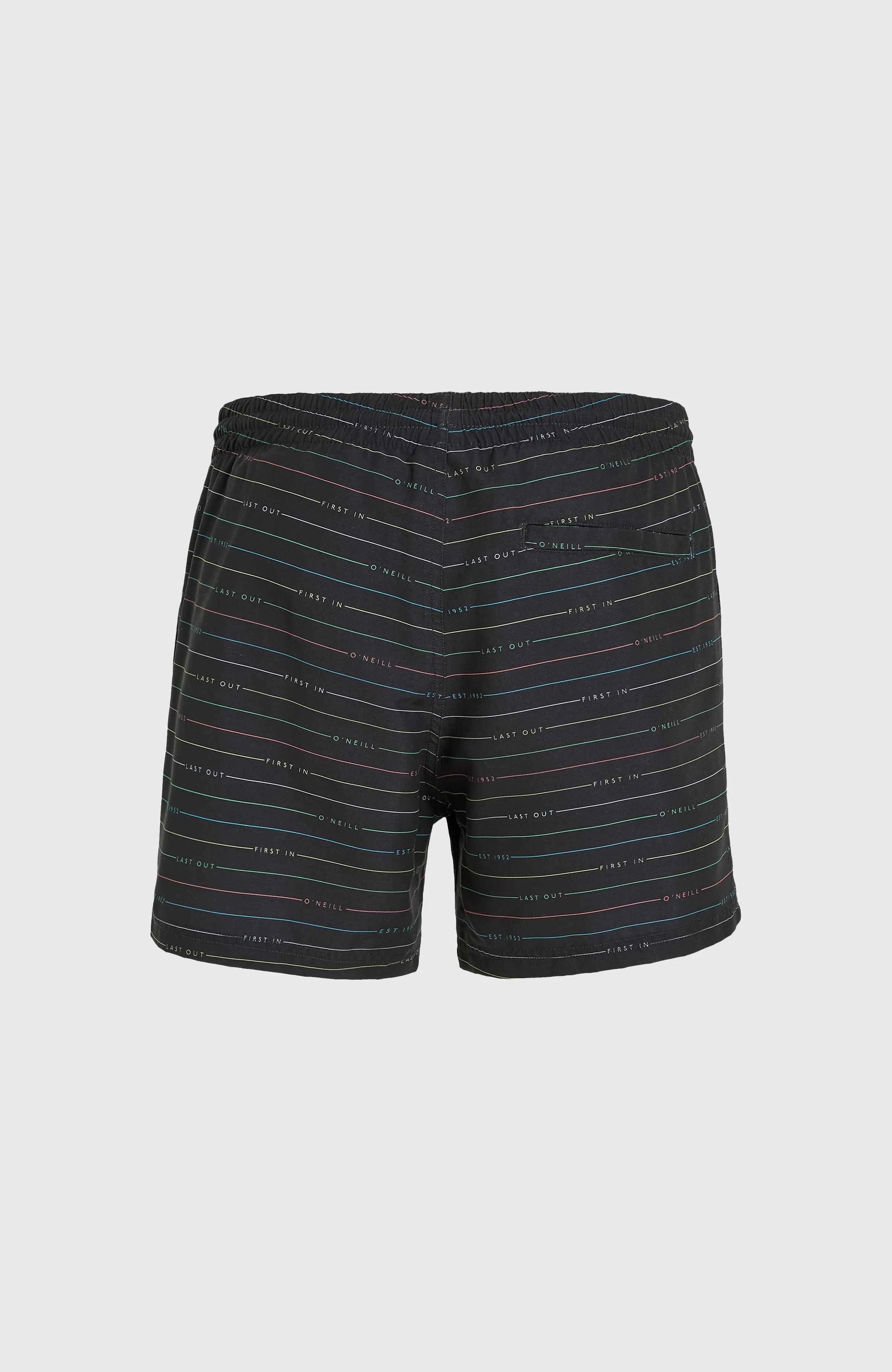 Jack O'Neill Cali First 15" Swim Shorts | Black First Name Stripe