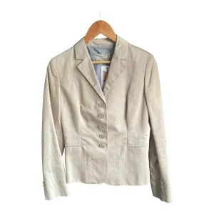 Jigsaw Cotton Linen Blend Beige Long Sleeved Jacket UK Size 12