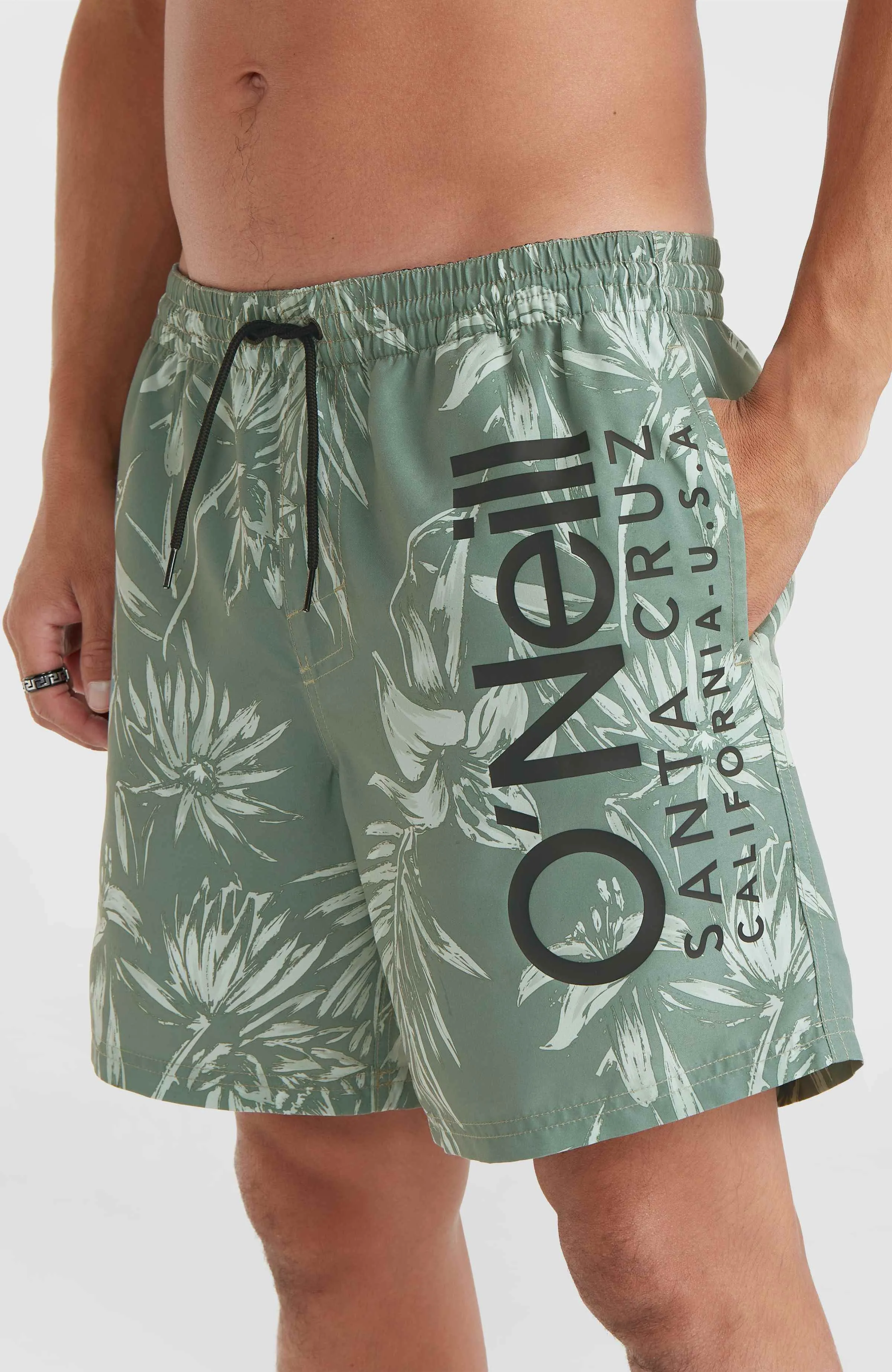 Mix and Match Cali 16'' Swim Shorts | Green Tonal Tropicana