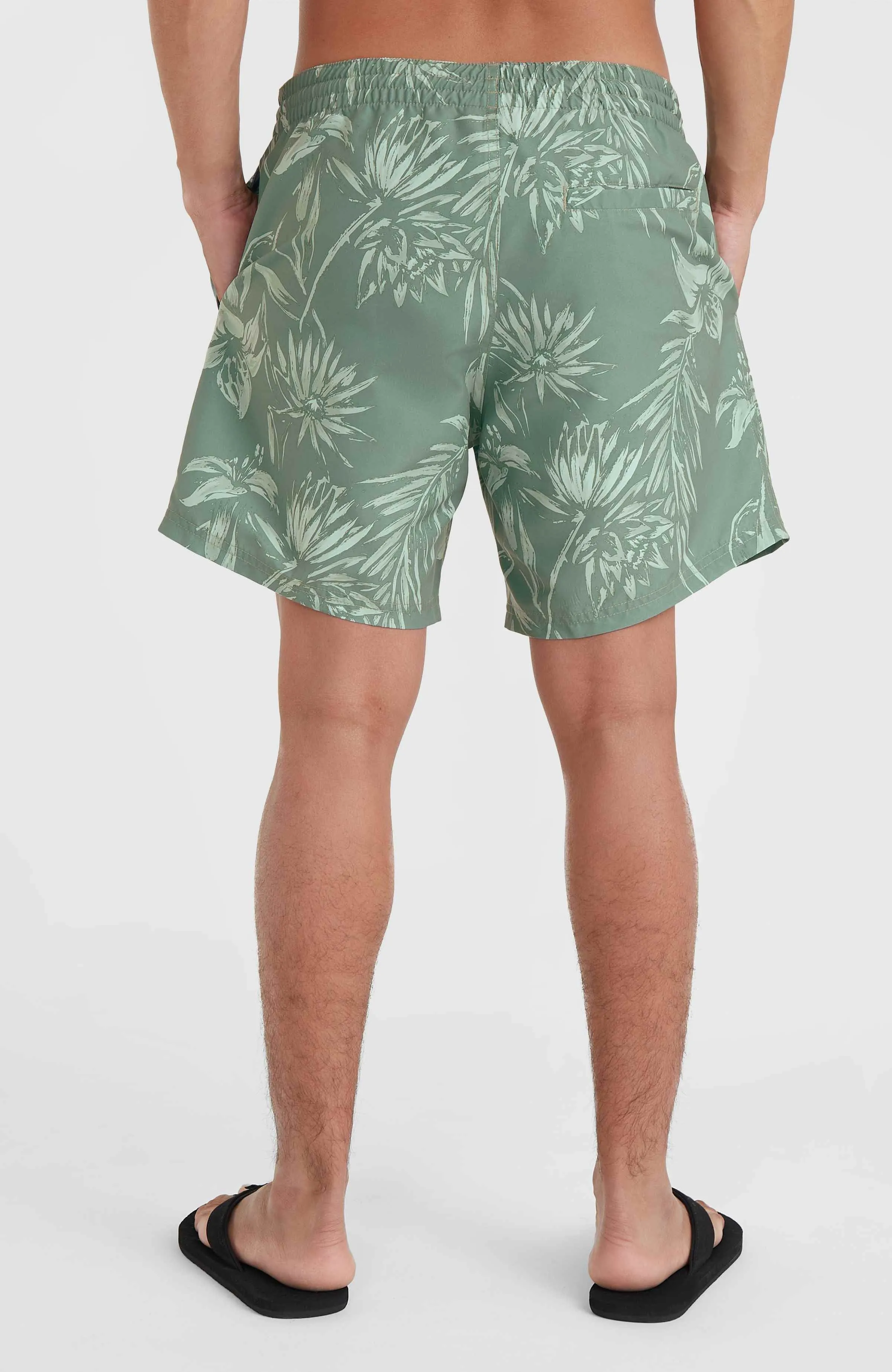 Mix and Match Cali 16'' Swim Shorts | Green Tonal Tropicana