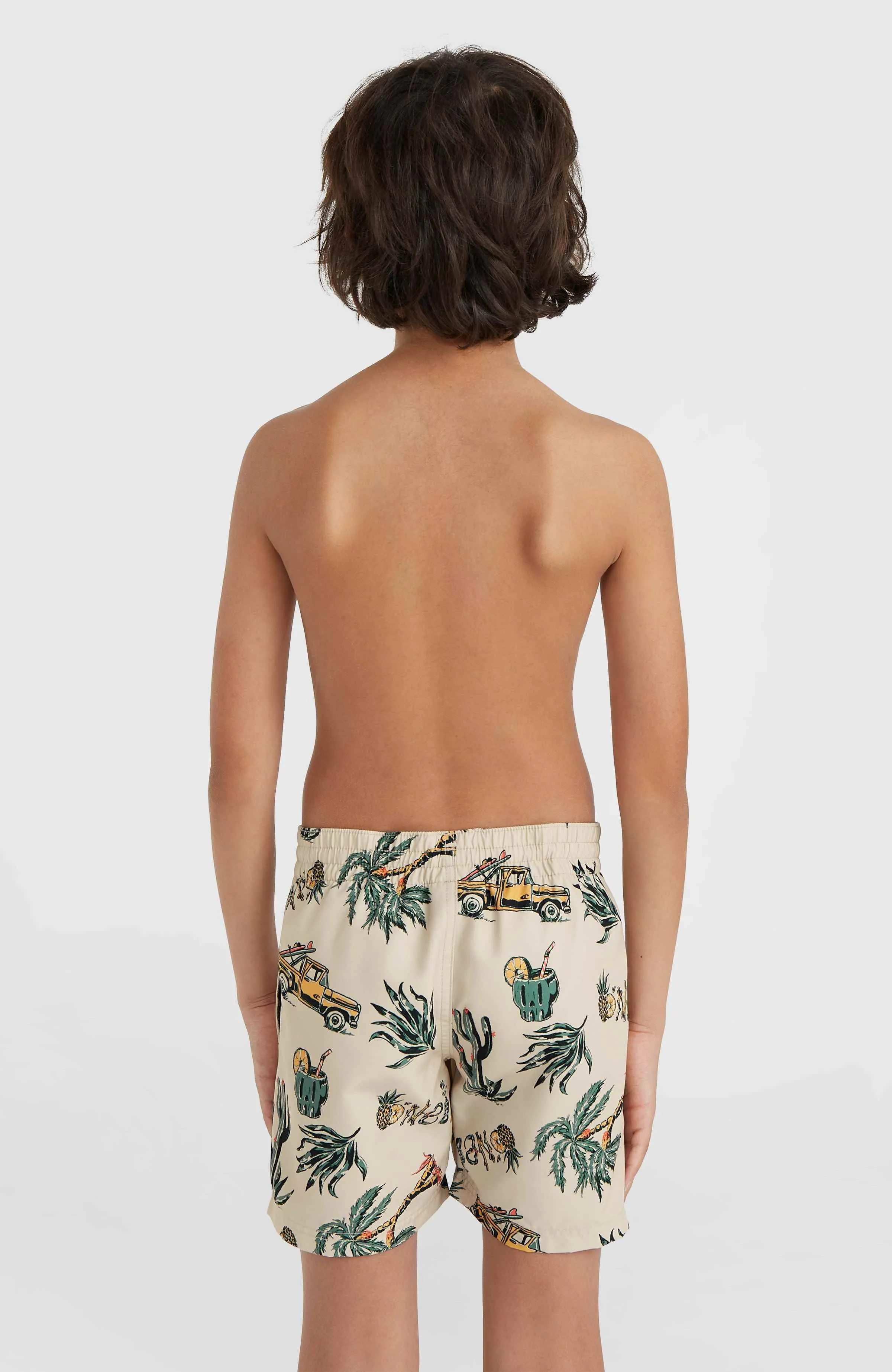 Mix and Match Cali Print 13'' Swim Shorts | Beige Venice Beach