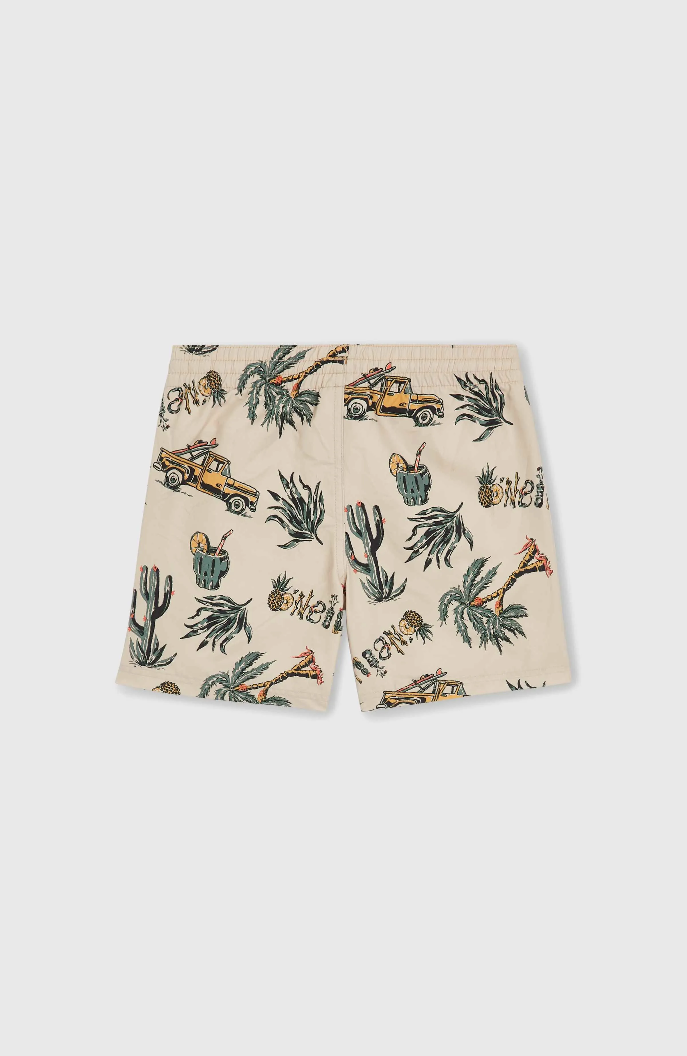 Mix and Match Cali Print 13'' Swim Shorts | Beige Venice Beach