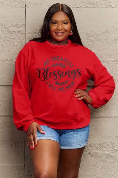 MY GREATEST BLESSINGS CALL ME MOM Round Neck Sweatshirt