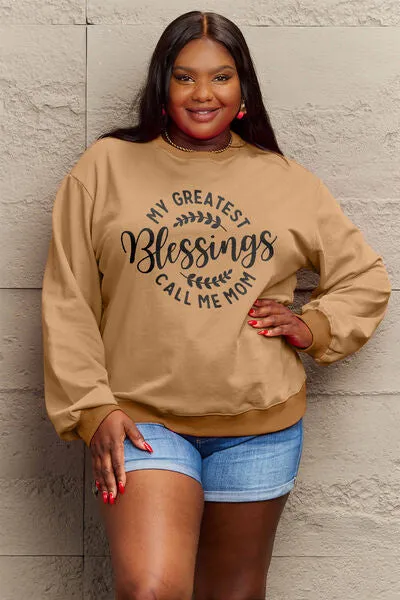 MY GREATEST BLESSINGS CALL ME MOM Round Neck Sweatshirt