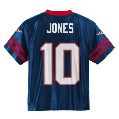 NFL New England Patriots Toddler Boys' Short Sleeve Jones Jersey Team