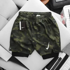 NIKE TRAINING SHORTS :TWO LAYER