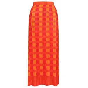 Pre Order:  Elegant Plaid Pleated Straight Skirt