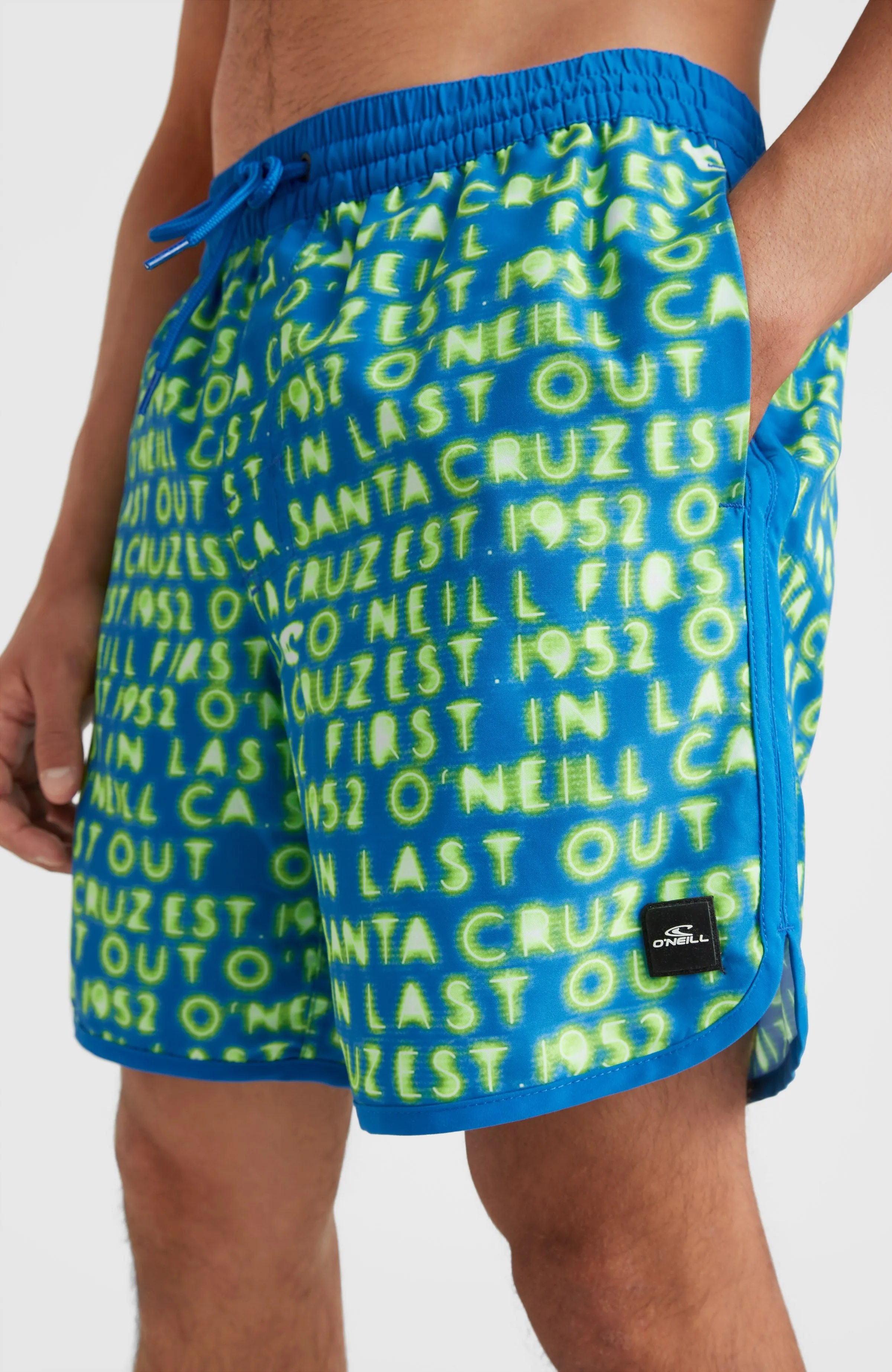 Scallop Neon 16'' Swim Shorts | Bright Blue Neon Lights