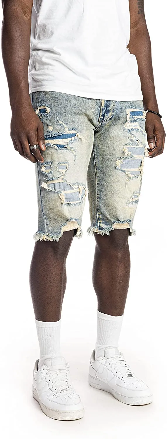 Smoke Rise Men's Basic & Heavy Rip and Repair Stretch Shorts