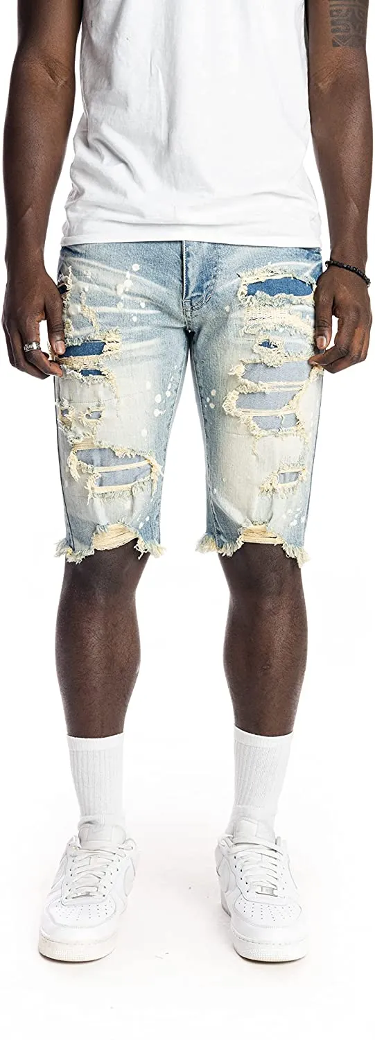 Smoke Rise Men's Basic & Heavy Rip and Repair Stretch Shorts