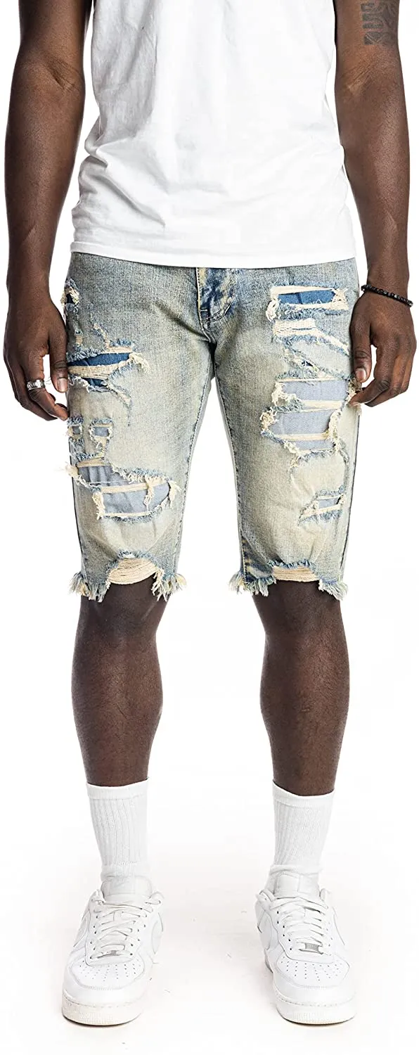 Smoke Rise Men's Basic & Heavy Rip and Repair Stretch Shorts