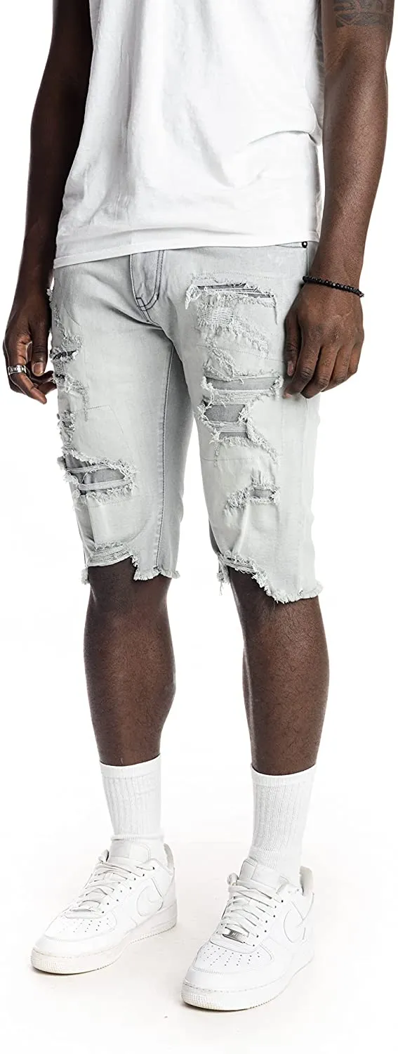 Smoke Rise Men's Basic & Heavy Rip and Repair Stretch Shorts