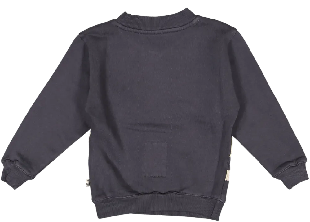 TERRIBLE TWOS SWEATER-NAVY STRIPE