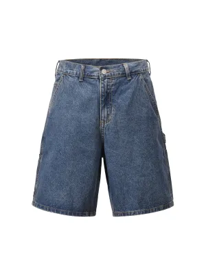 Thesupermade Retro Blue Denim Shorts - 2207