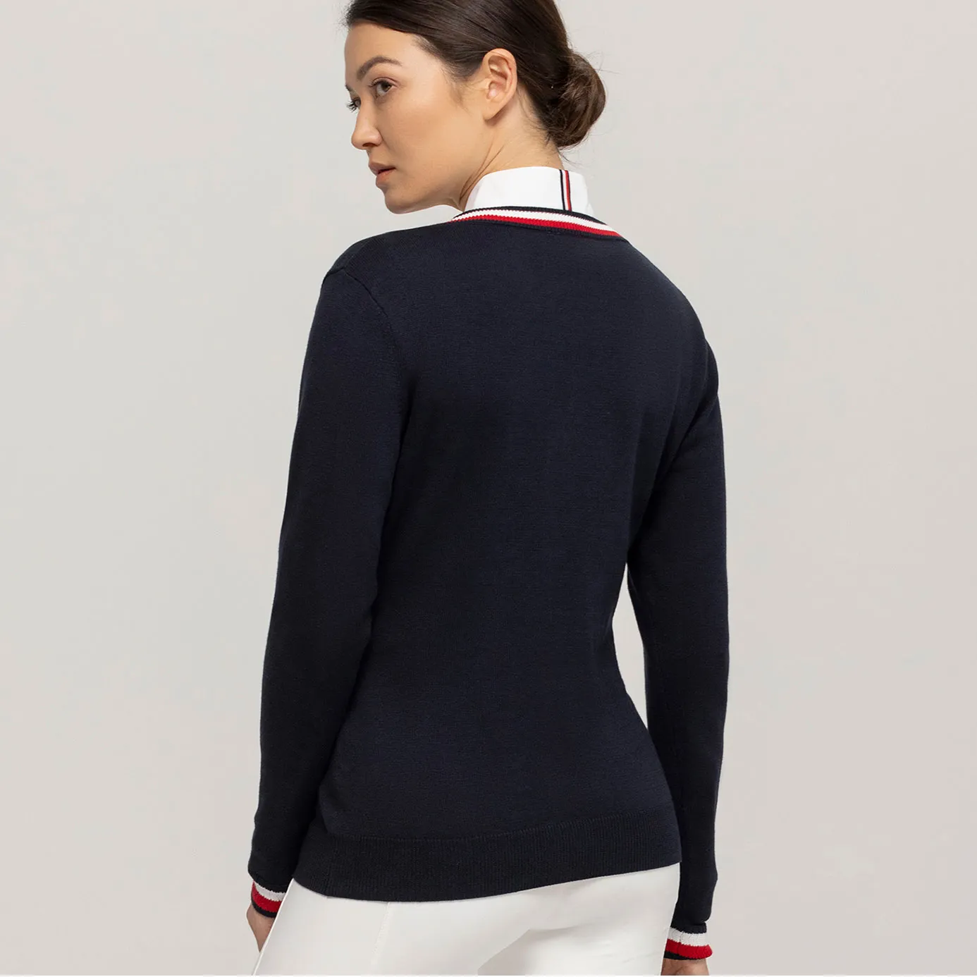 Tommy Hilfiger Indiana V-Neck Sweater - Desert Sky